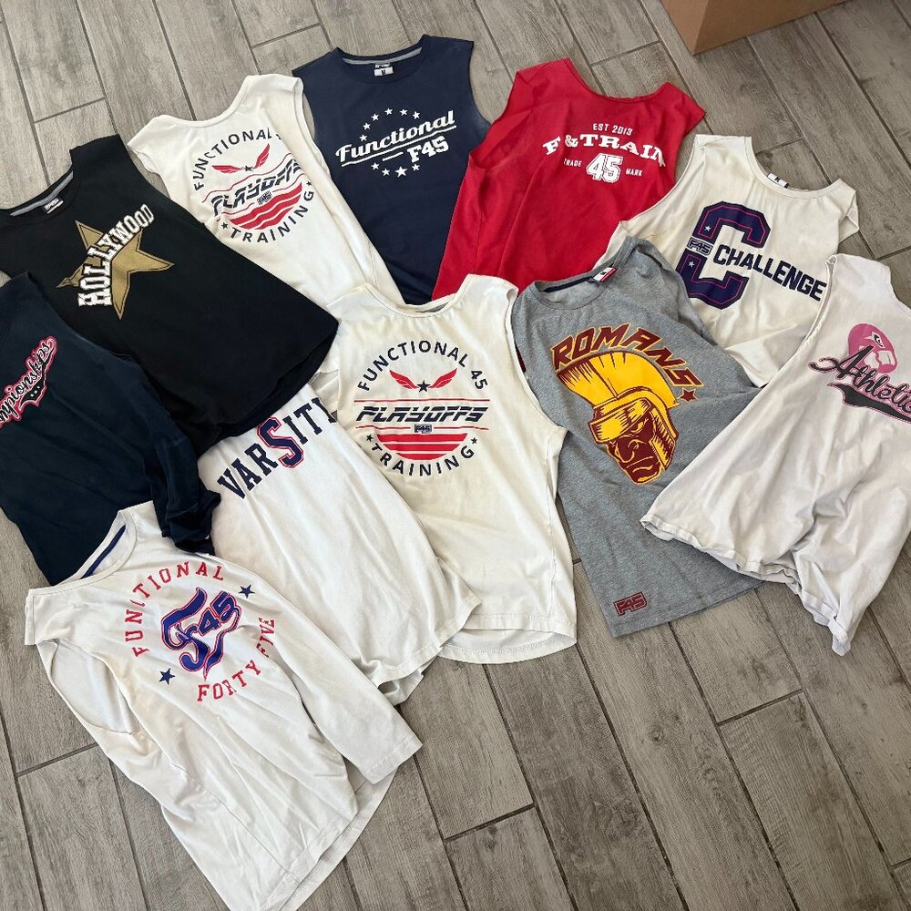 11 F45 Training Men's Tank Tops - Size Medium